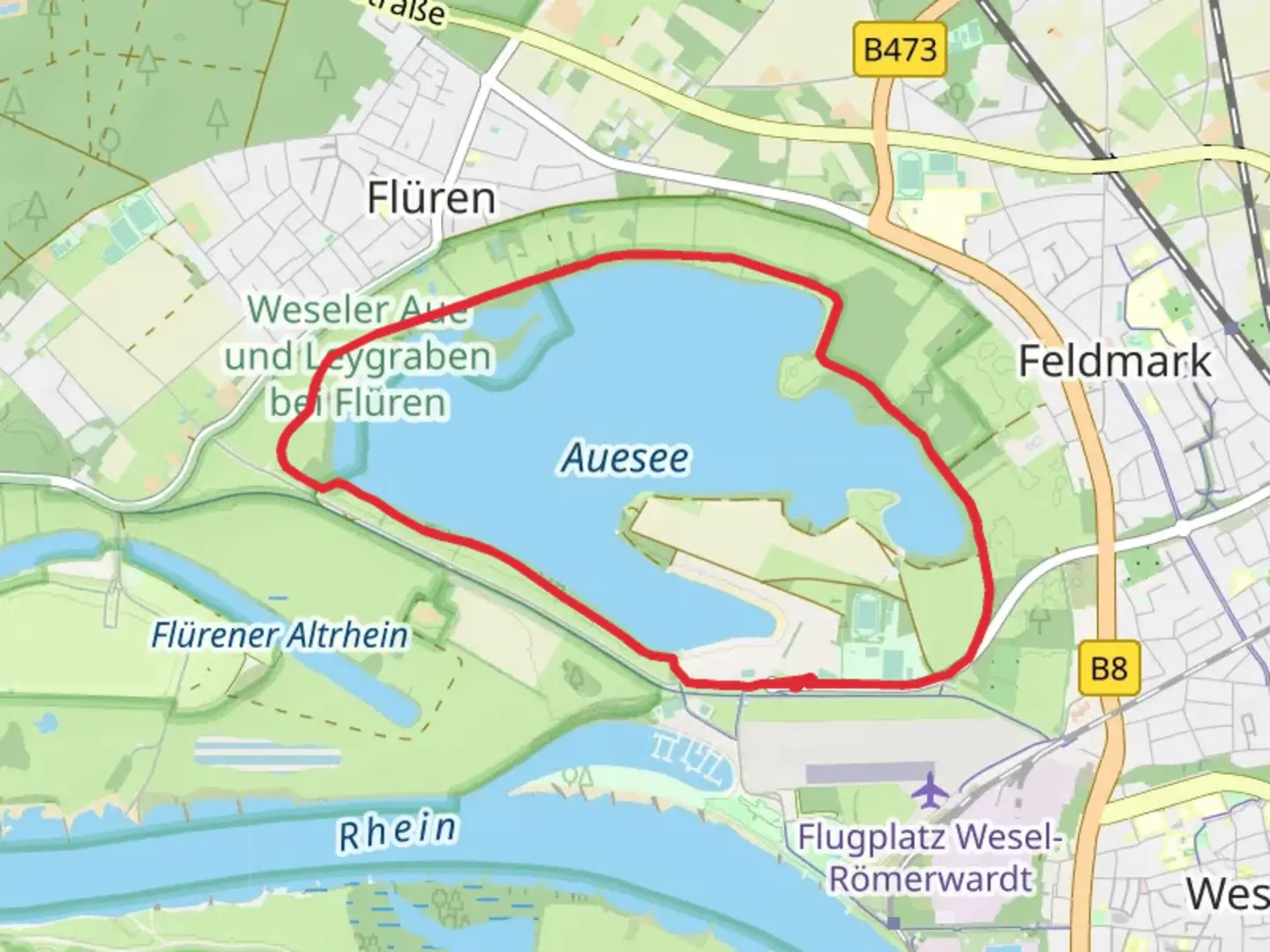 An image depicting the trail Auesee Loop and its surrounding area.