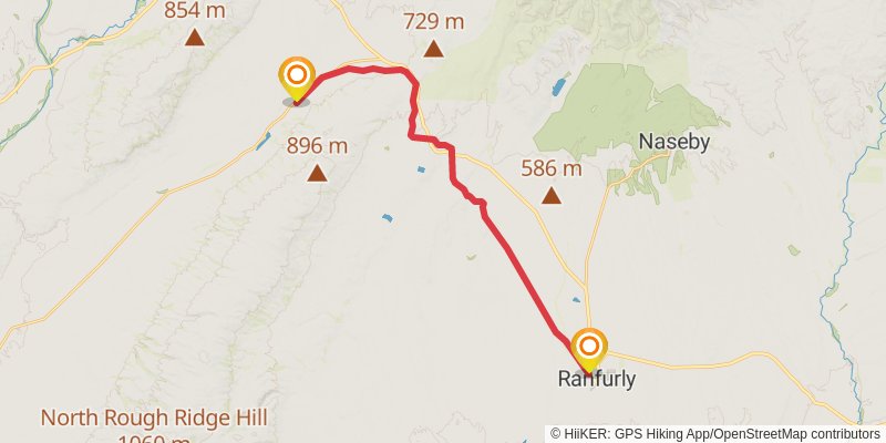 Otago Central Rail Hut stage 3 Map