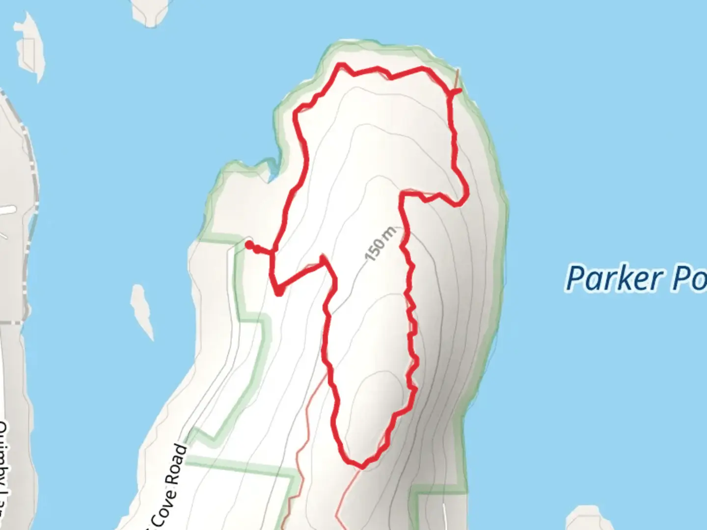 An image depicting the trail Fellows Farm Road Loop and its surrounding area.