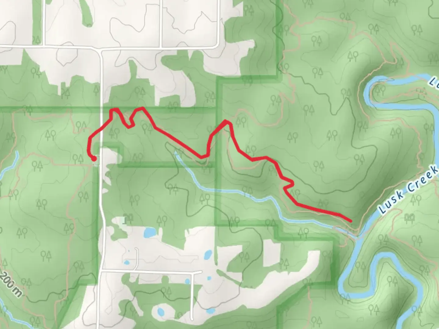 An image depicting the trail River to River Trail - New Home Road and its surrounding area.