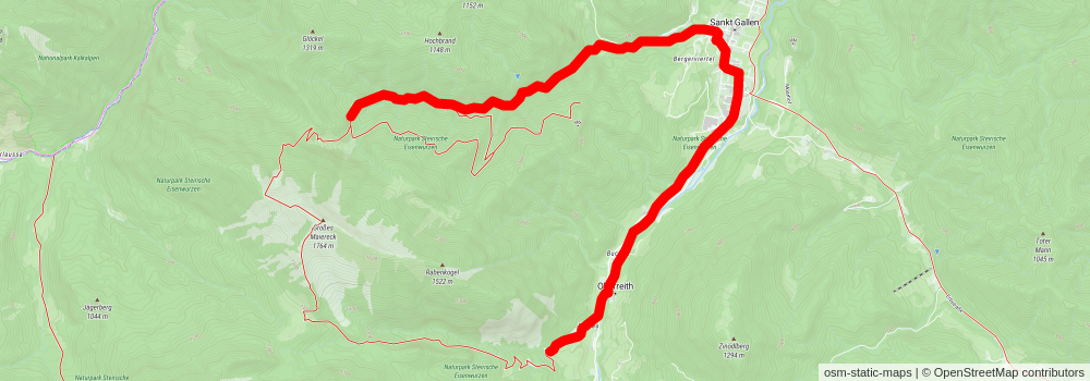 Großes Maiereck - Spitzenbachklamm Loop Trail stage 2 Map