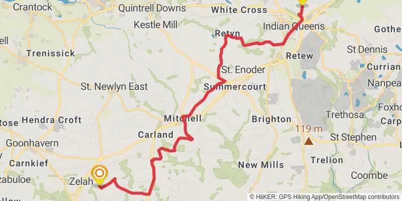 Celtic Way stage 56 Map