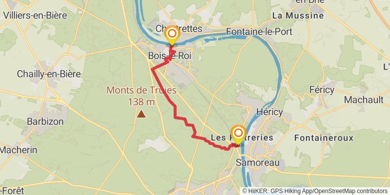 GR 2 - Sentier de la Seine alt 3 Map