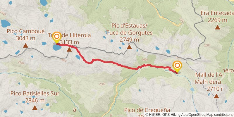 Haute Randonnée Pyrénéenne stage 28 Map