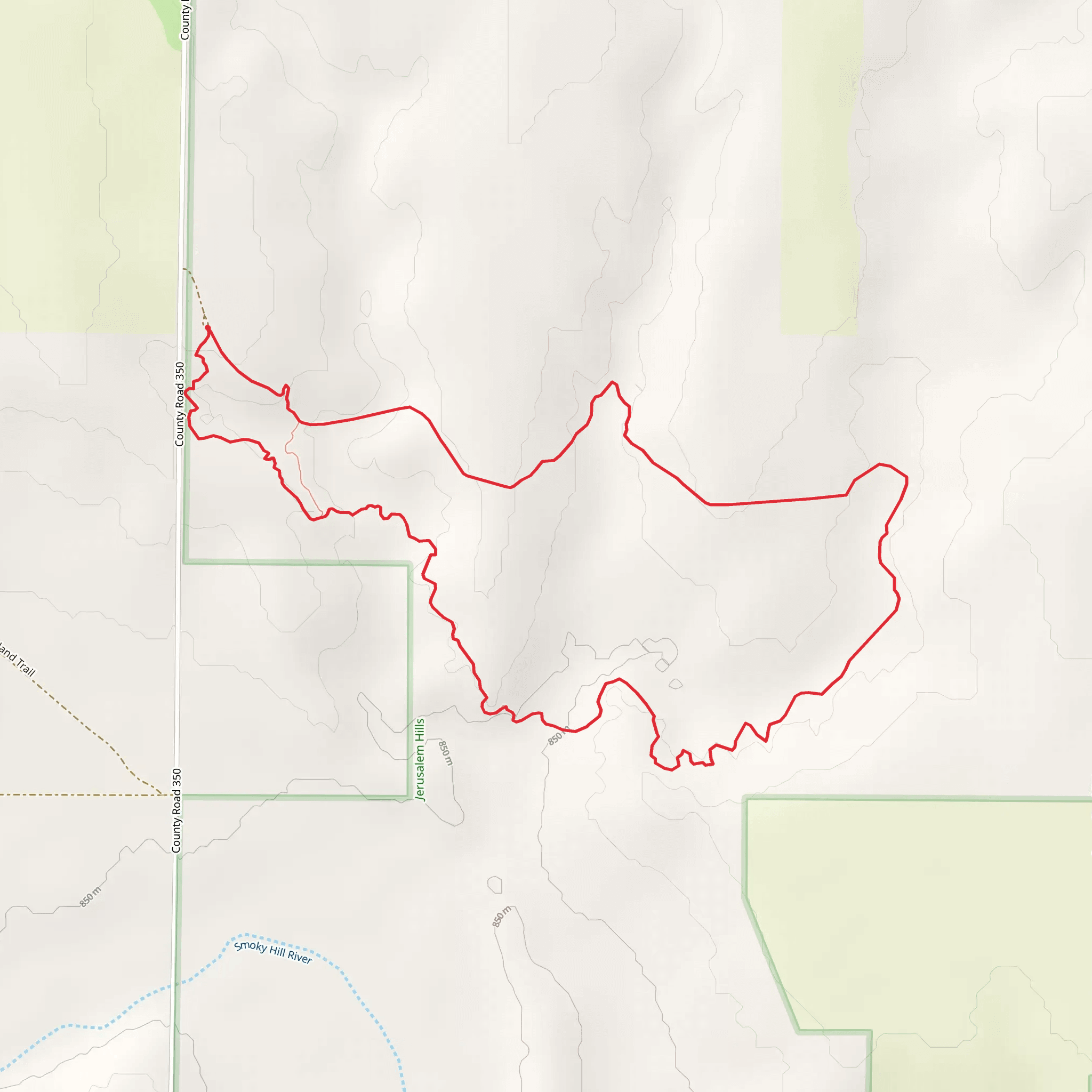 Smoky Valley Ranch Big Loop mobile static map