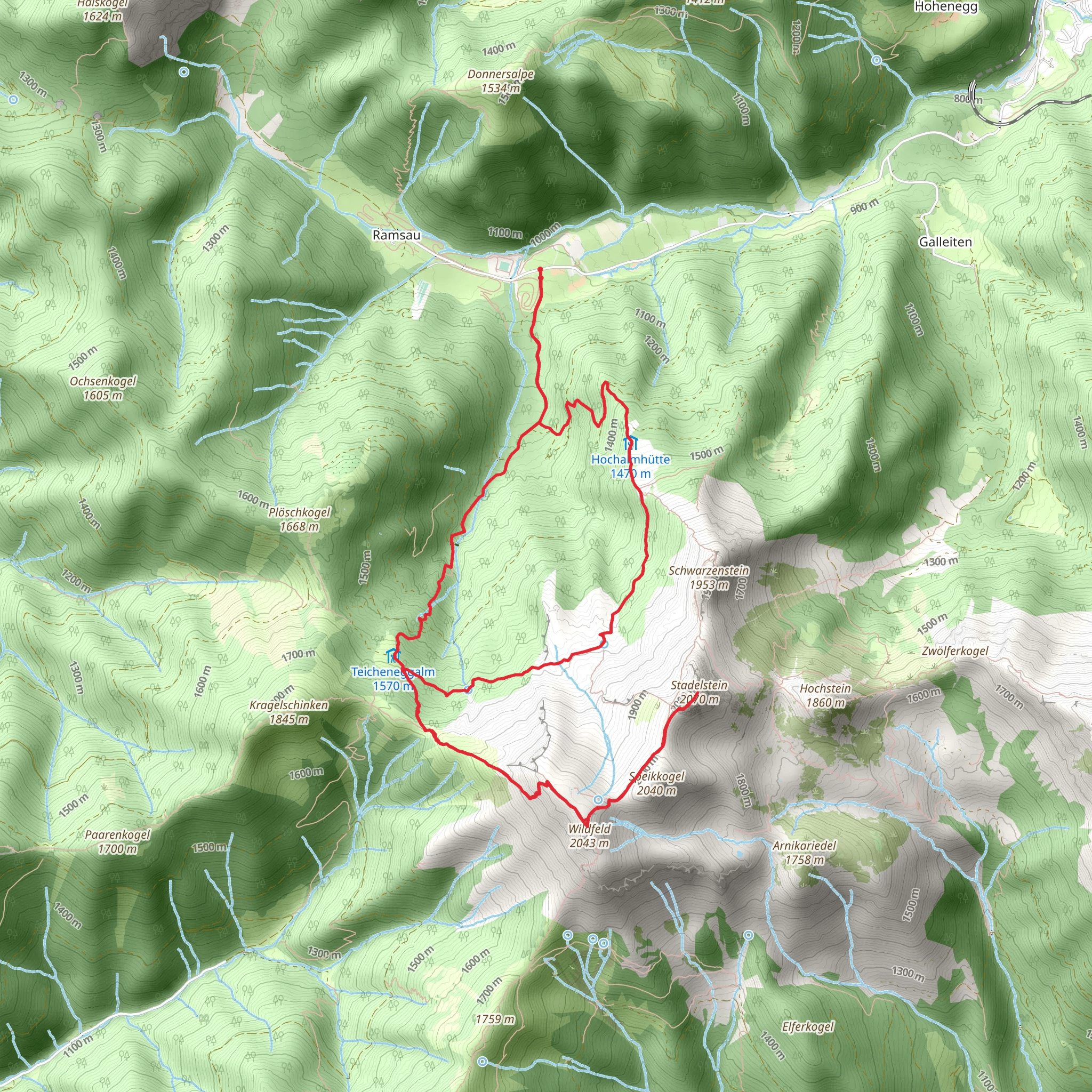 Wildfeld - Stadlstein mobile static map