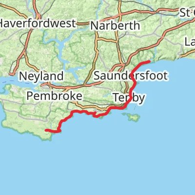 Pembrokeshire Coast Path 5-Day Gentle Tour (Hillwalk Tours) mobile static map