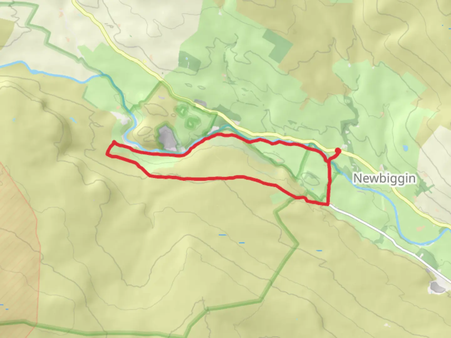 An image depicting the trail High Force Circular Walk and its surrounding area.