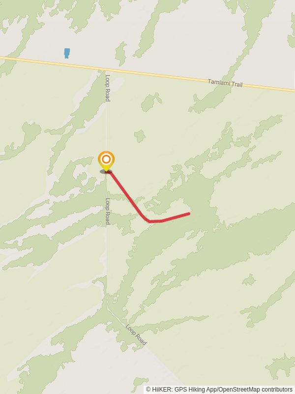 Gator Hook Trail mobile static map