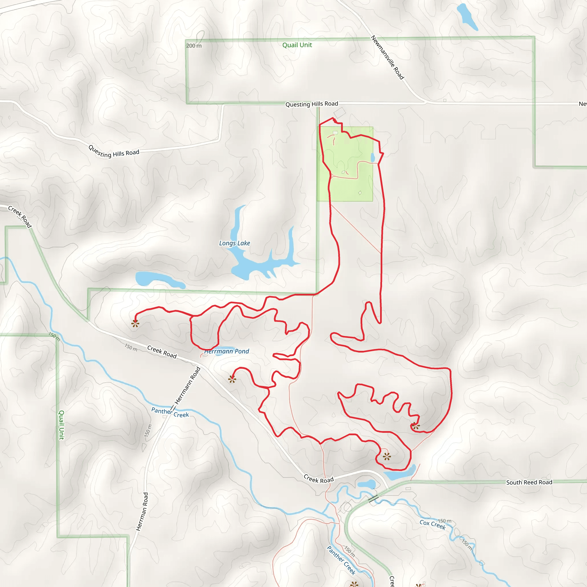 Governor's Trail and Herrmann Pond Loop mobile static map