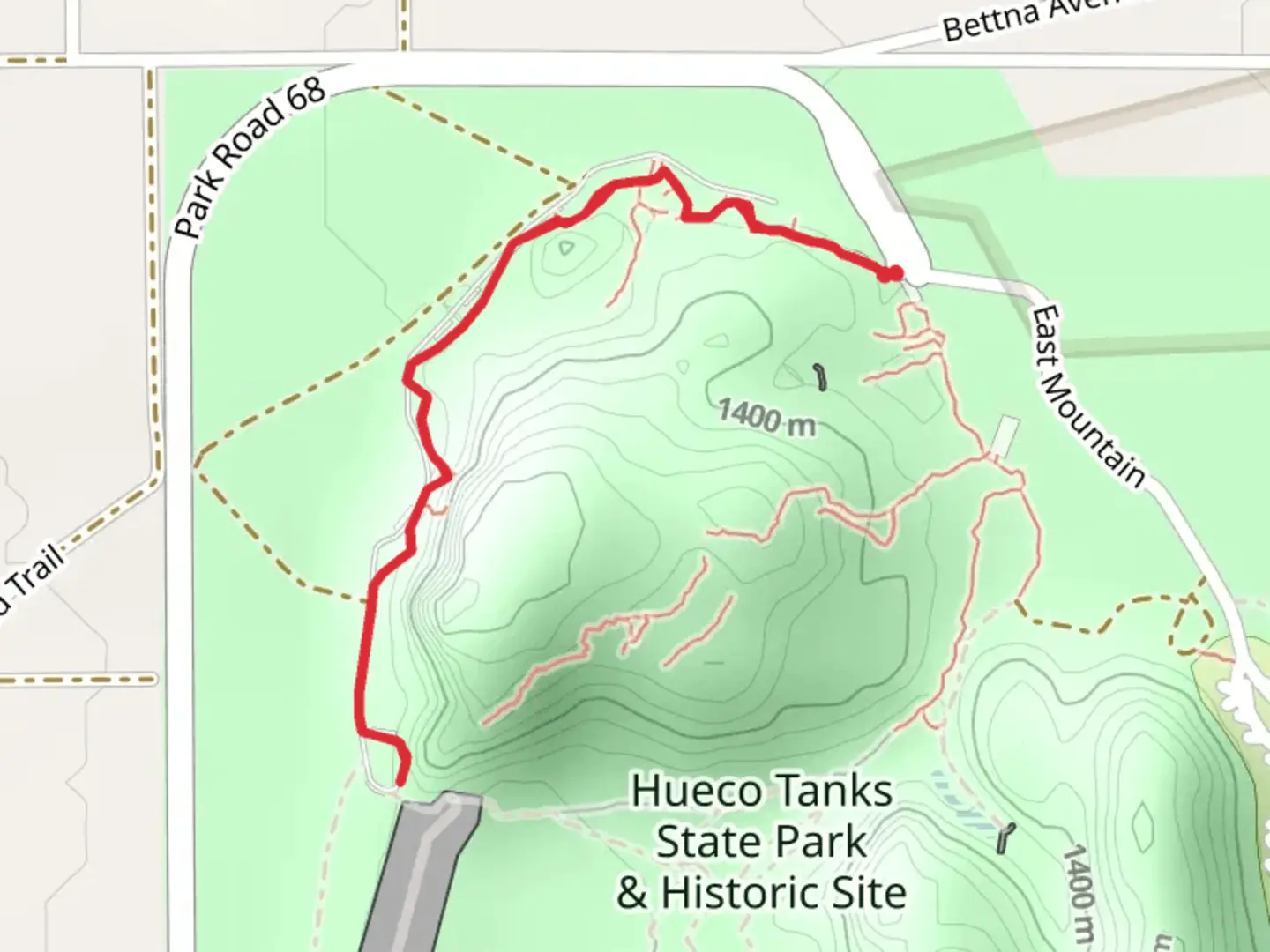 An image depicting the trail Big Dam North Mountain Trail and its surrounding area.