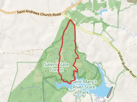 Western Branch Road, West Lake and Pine Loop Trail