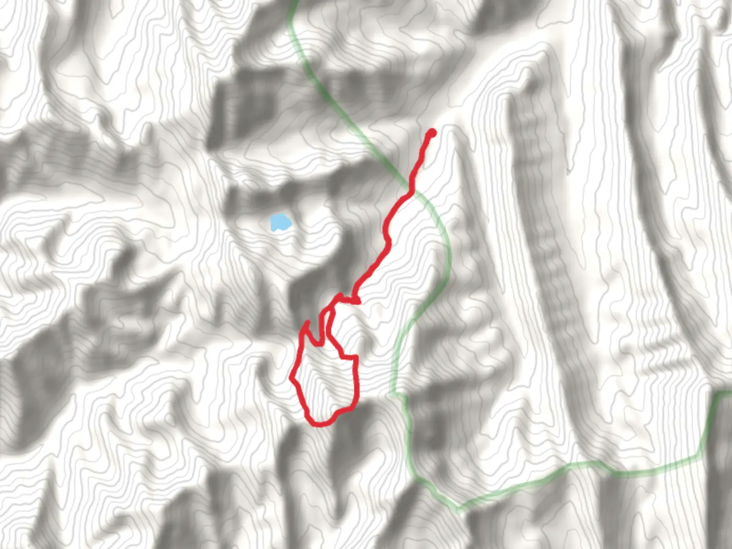 An image depicting the trail Rocky Mountain Loop via Headquarters Creek Trail and its surrounding area.