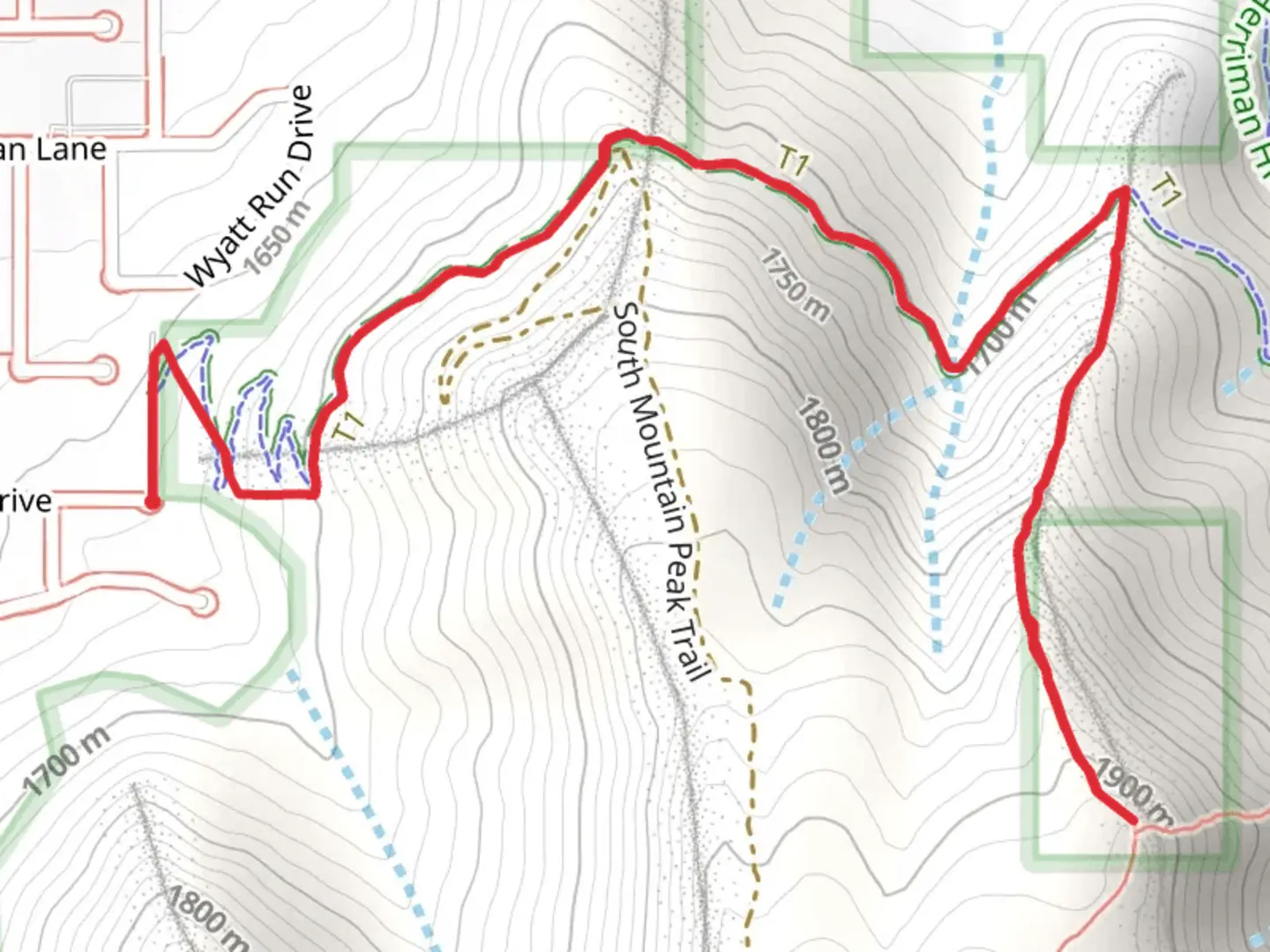 An image depicting the trail India Hollow and Bonneville Shoreline Trail and its surrounding area.