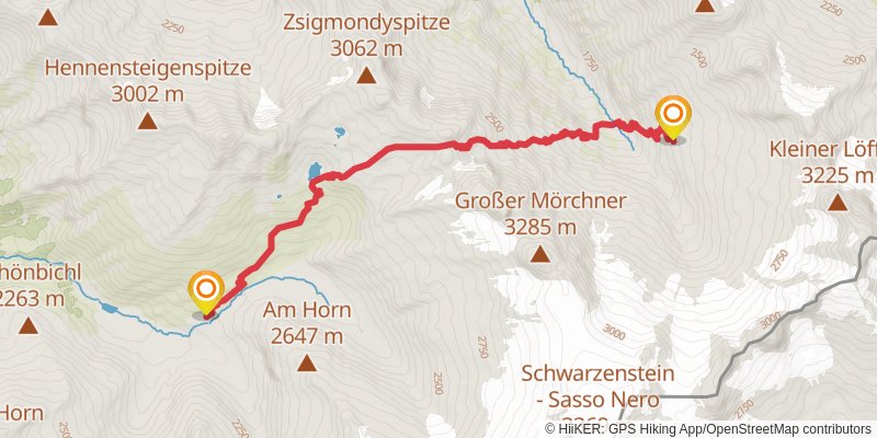 Berlin High Trail stage 4 Map