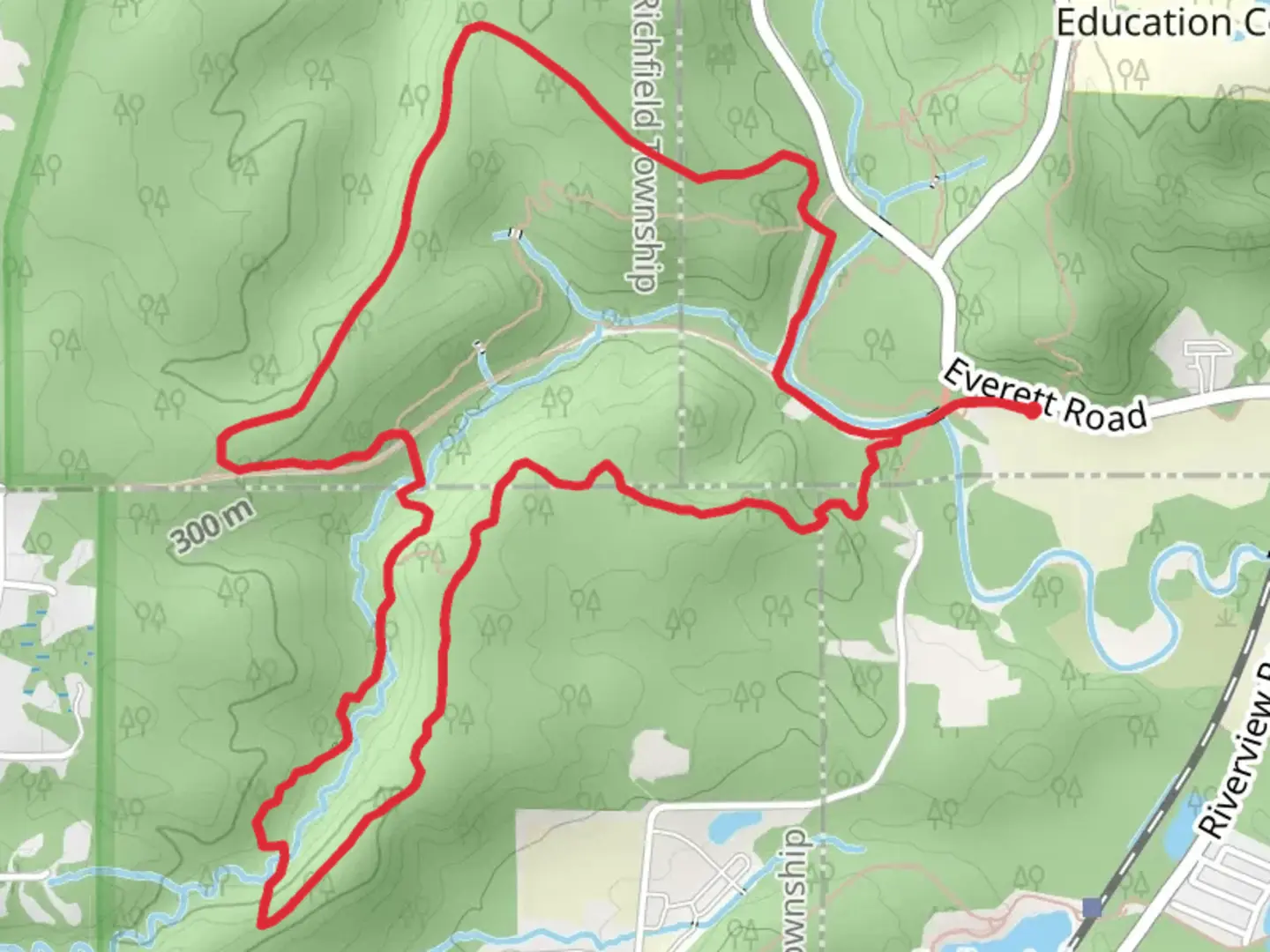 An image depicting the trail Riding Run - Perkins Loop Trail and its surrounding area.