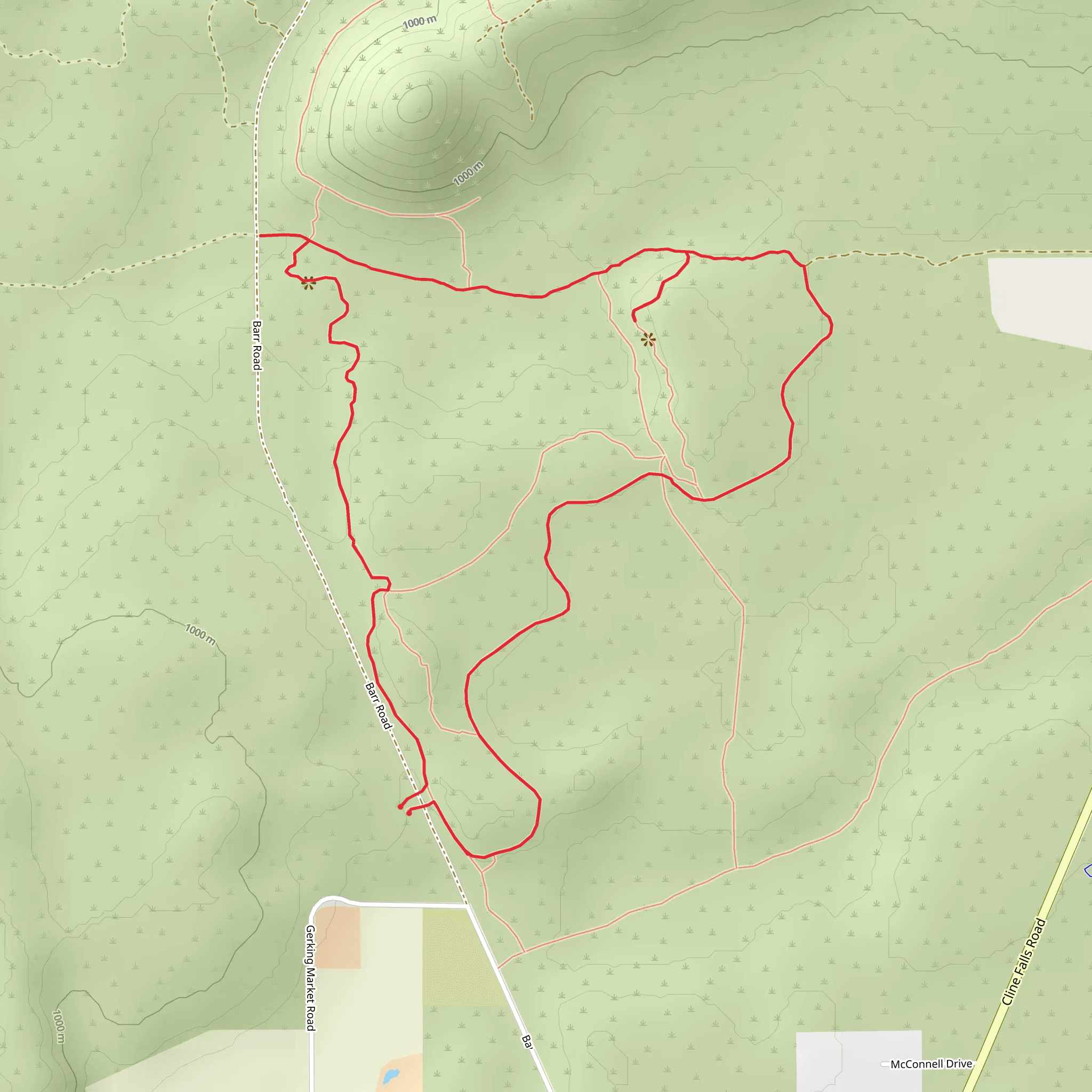 Barr Road Loop mobile static map