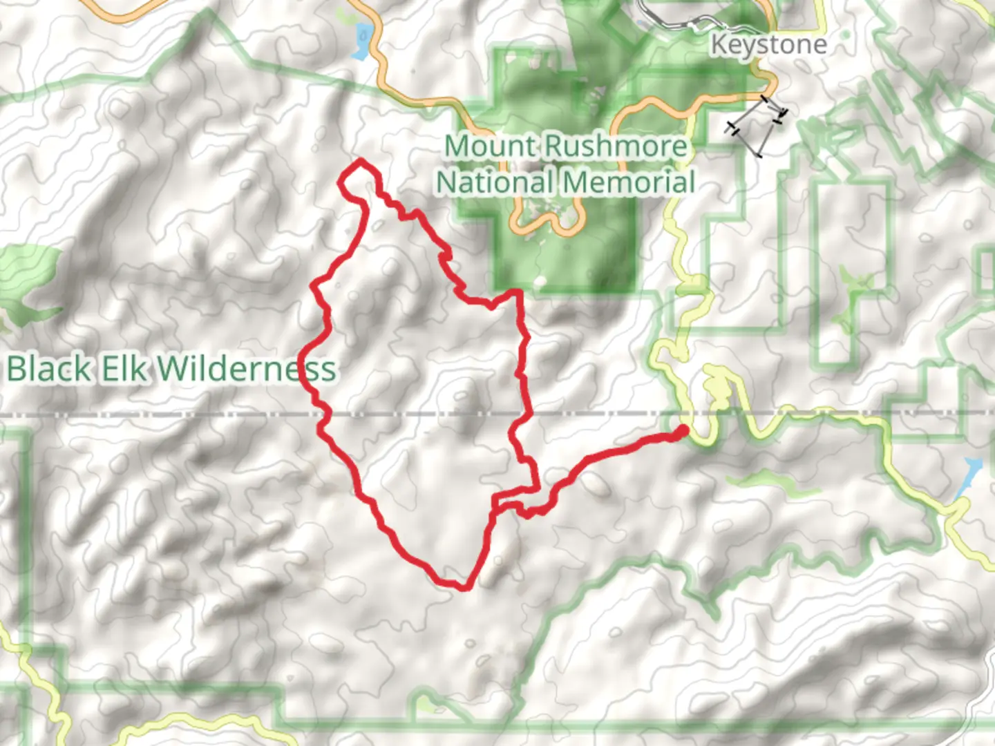 An image depicting the trail Centennial, Horsethief and Grizzly Loop Trail and its surrounding area.