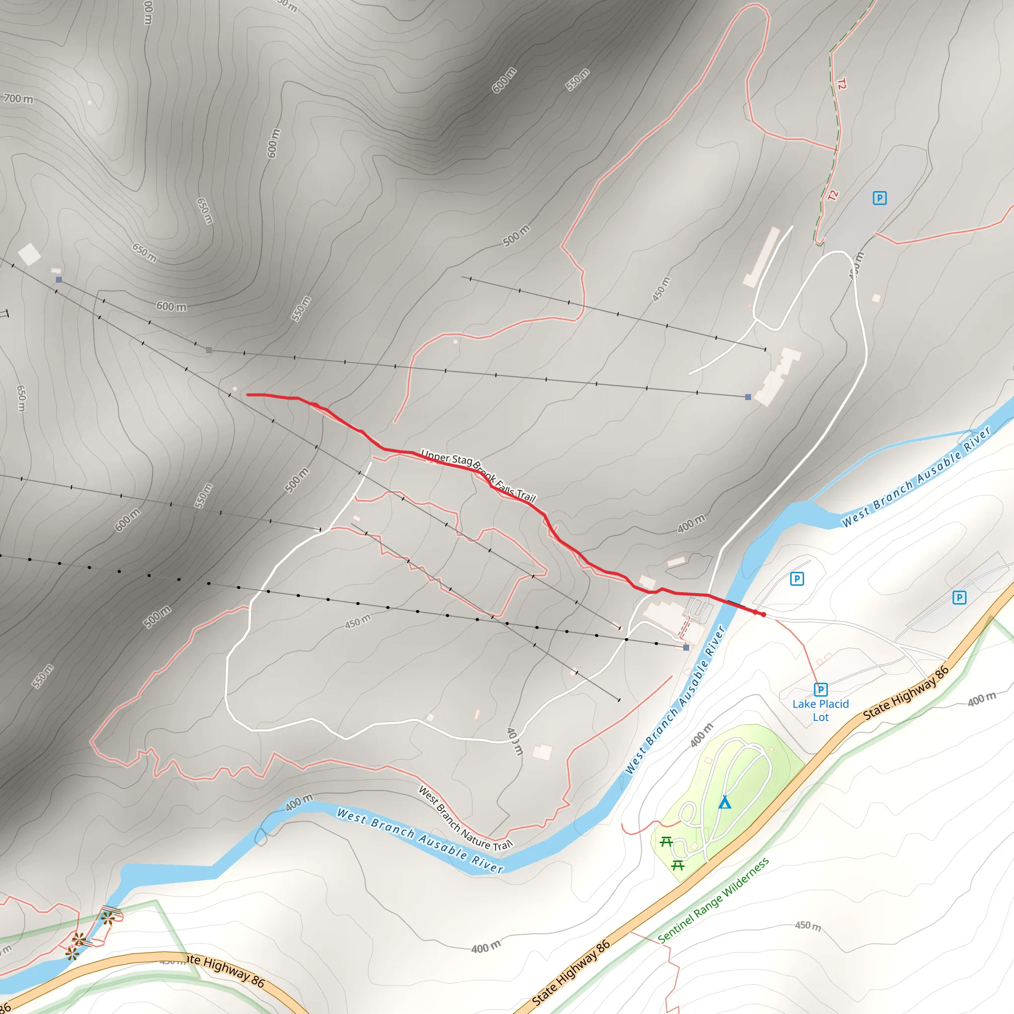 Little Whiteface Mountain mobile static map