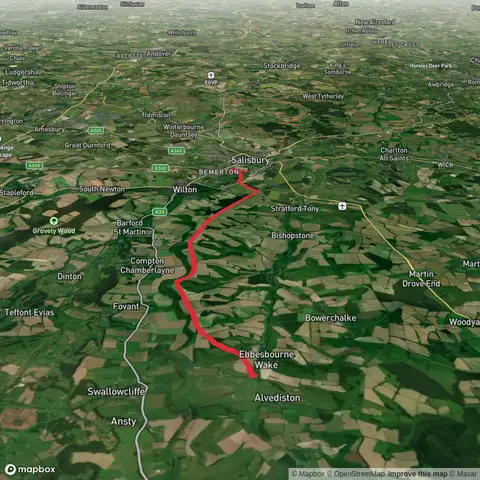 From West end via Bishopstone Down and Neale's Barrow