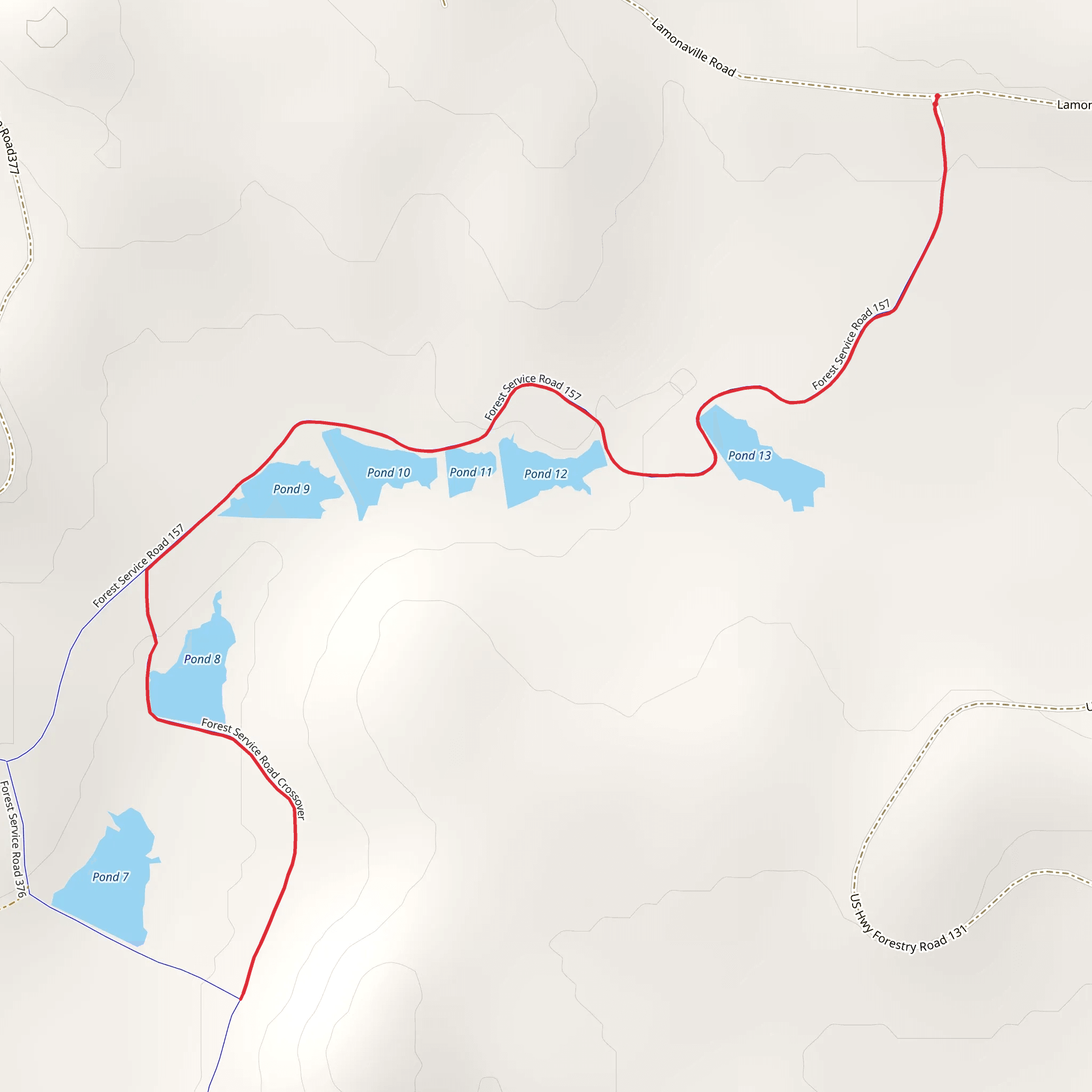 Lamonaville Trail mobile static map