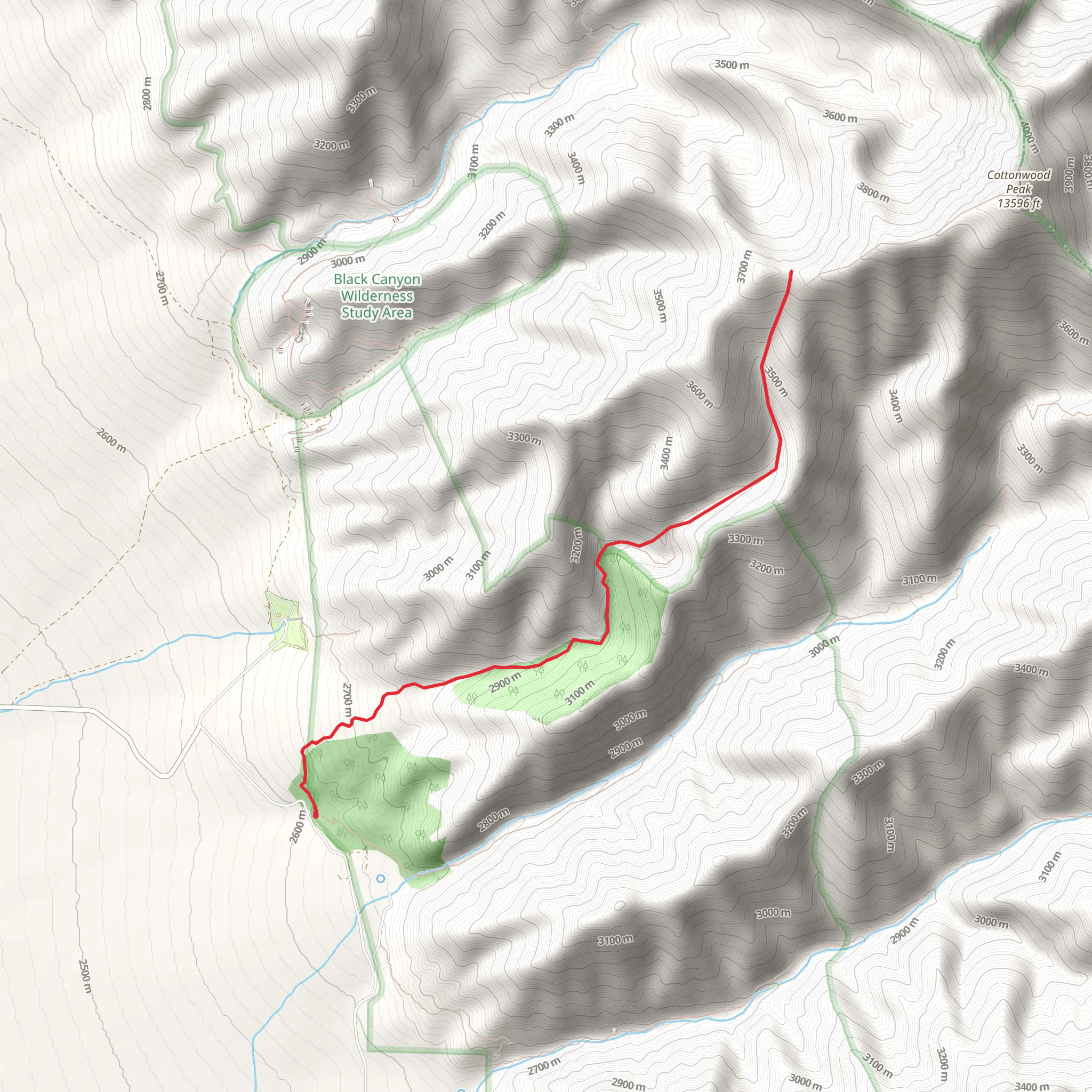 Hot Springs Trail mobile static map