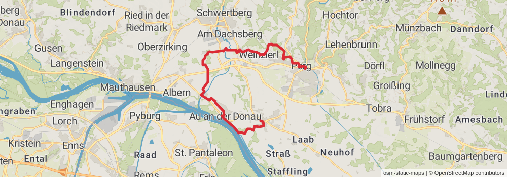 Naarn Fuchtelmanderlweg Trail stage 2 Map