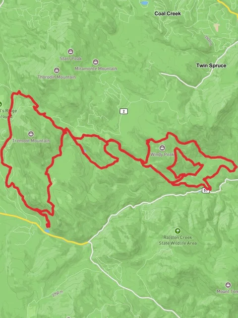 Raccoon Trail, Snowshoe Hare and Burro Trail