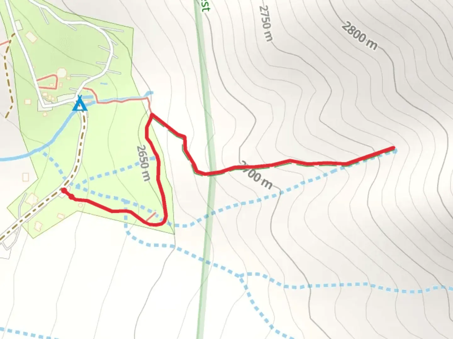 An image depicting the trail Meadow, Waterfall and Top Ponds and its surrounding area.