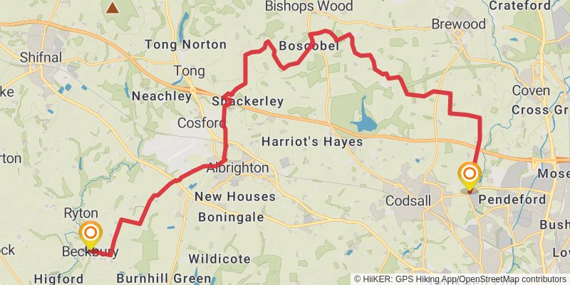 Monarch's Way stage 7 Map