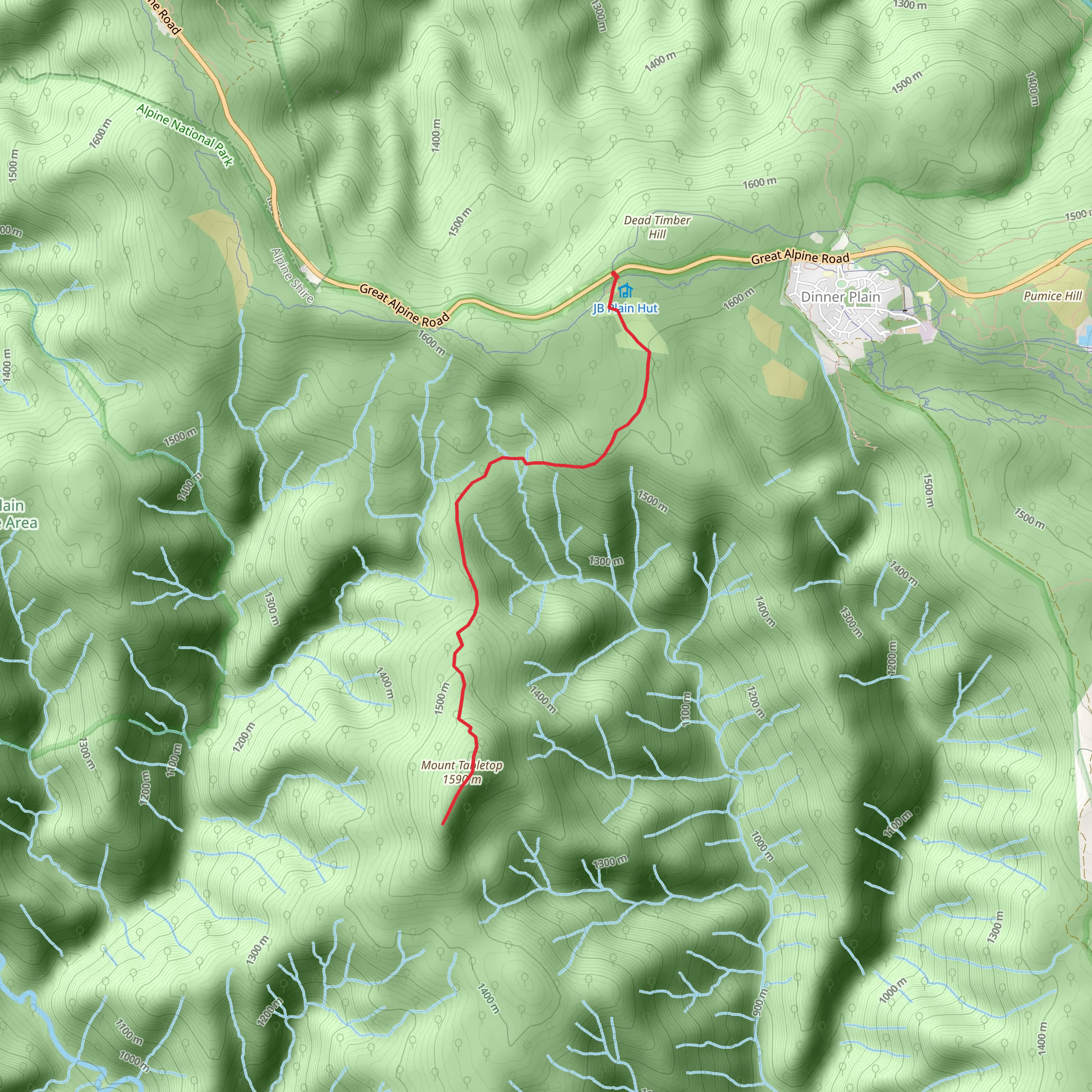 Tabletop Walking Track mobile static map