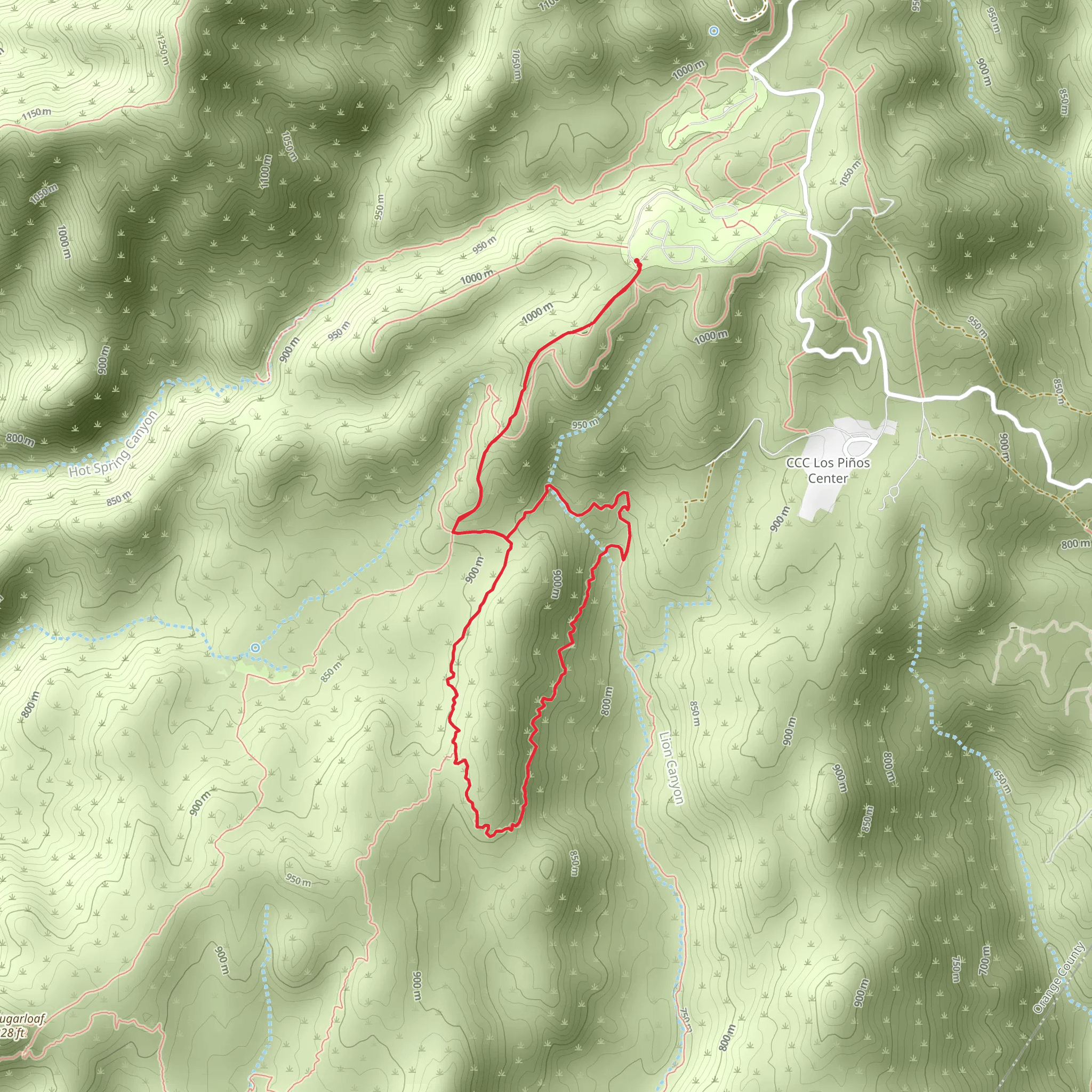 Viejo Tie Trail via San Juan Trail mobile static map