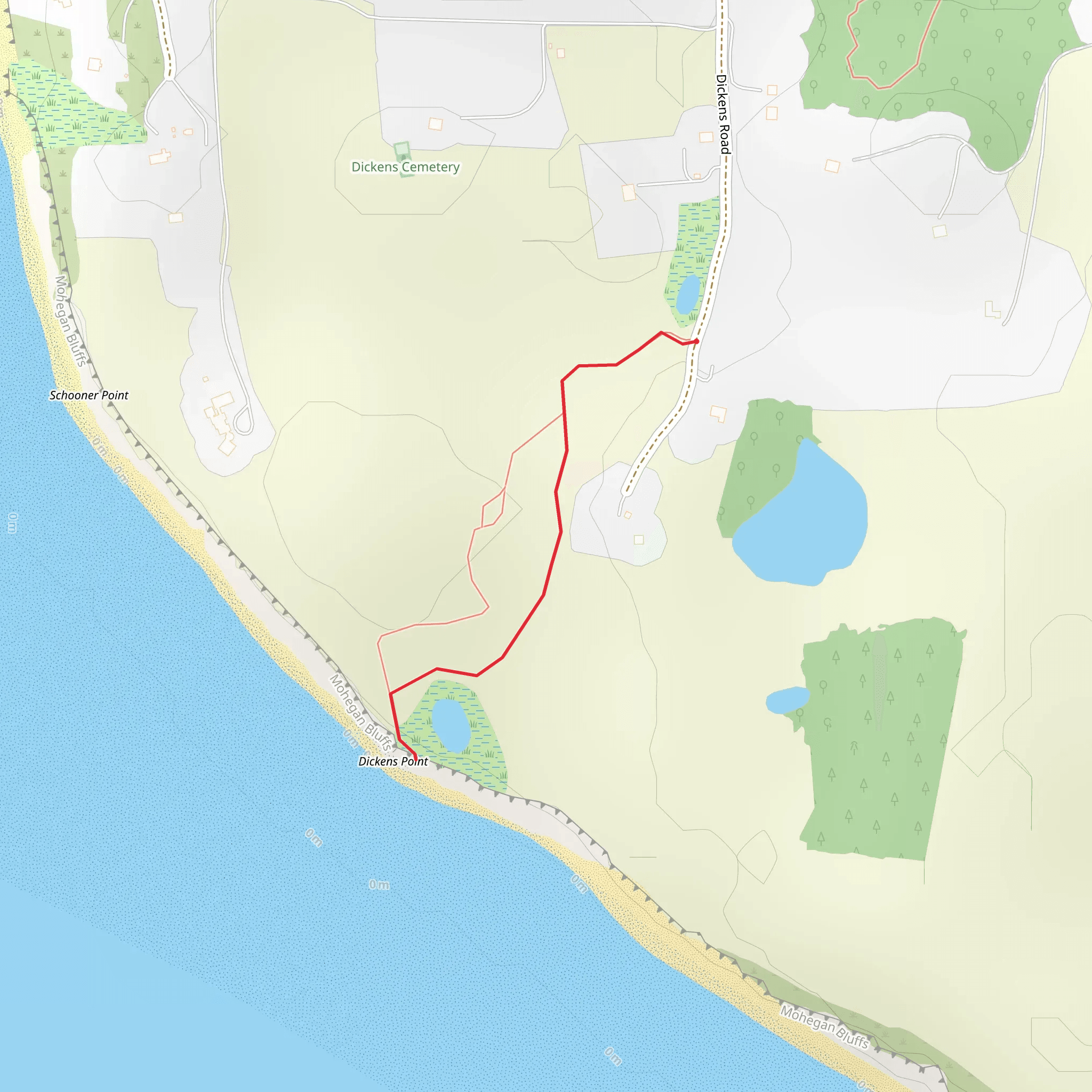 Dickens Road mobile static map