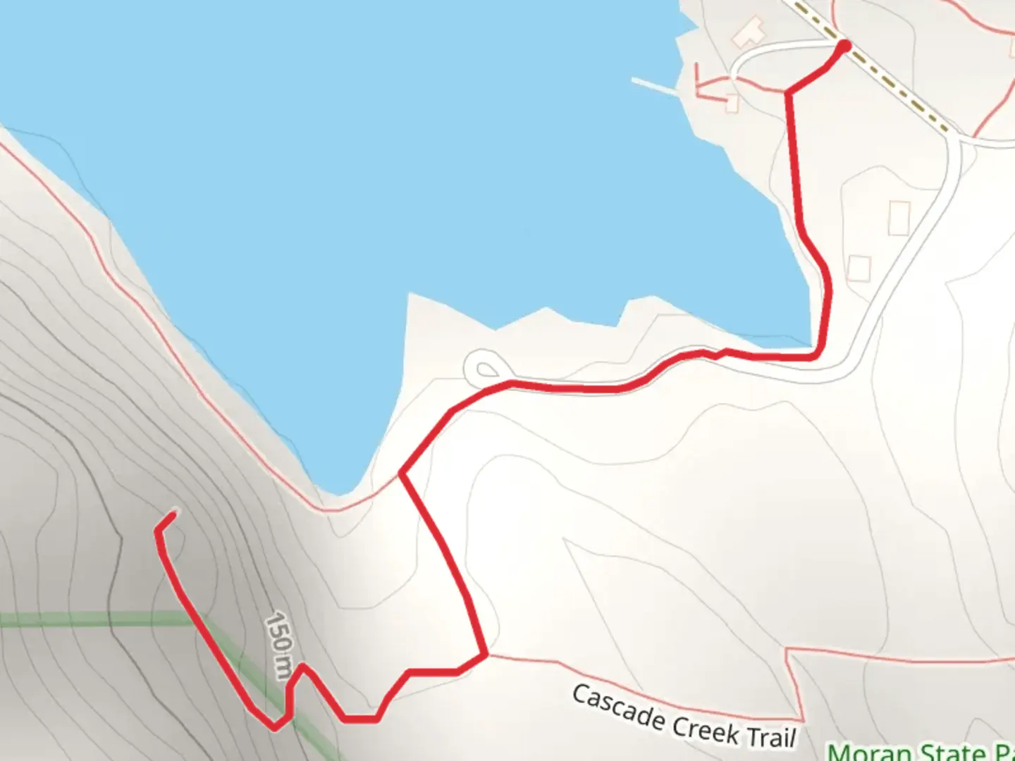 An image depicting the trail Sunrise Rock Trail and its surrounding area.