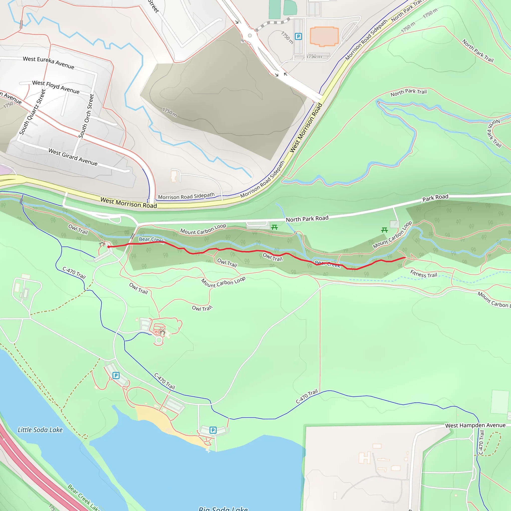Owl Trail mobile static map