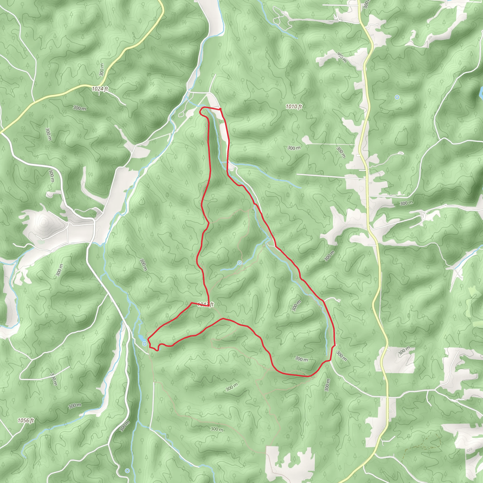 Deer Track and Acorn Loop Trail mobile static map