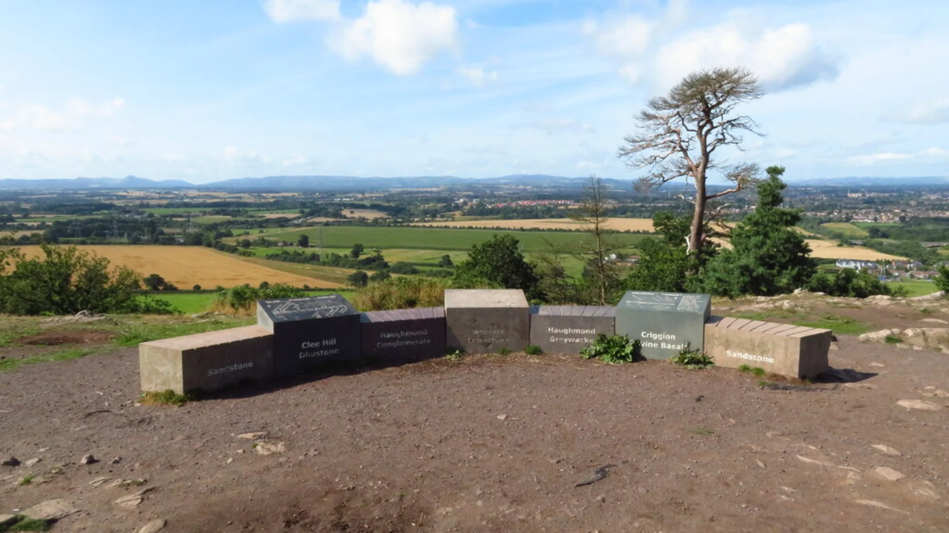 An image depicting the trail Haughmond Hill Loop and its surrounding area.