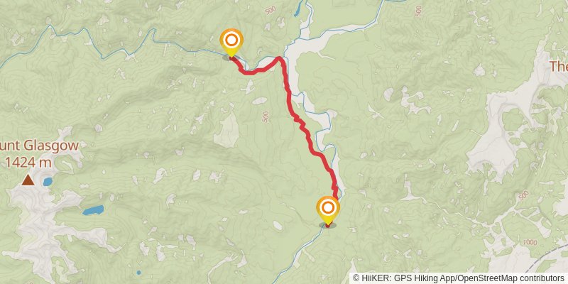 The Old Ghost Road stage 5 Map