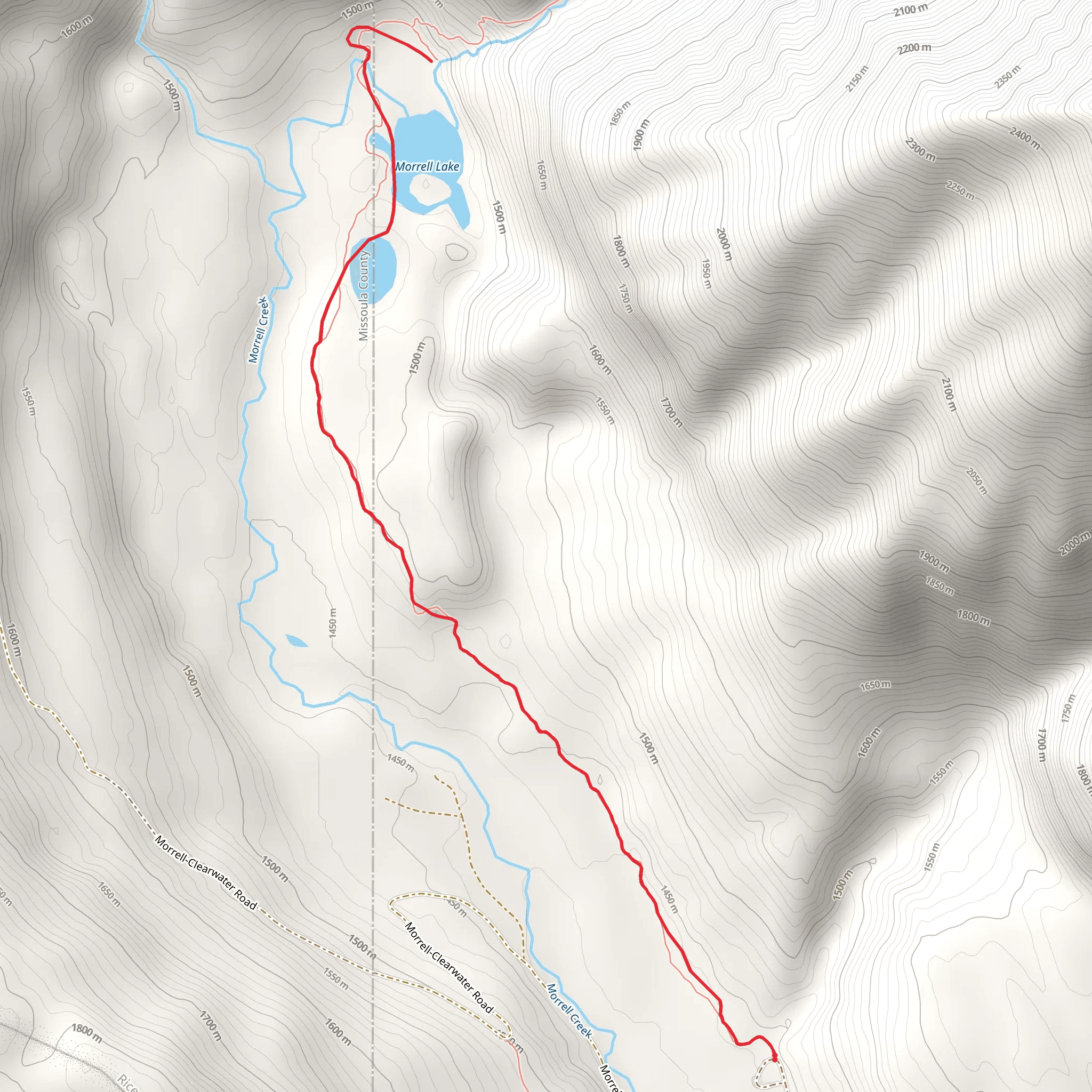 Morrell Falls National Recreation Trail mobile static map