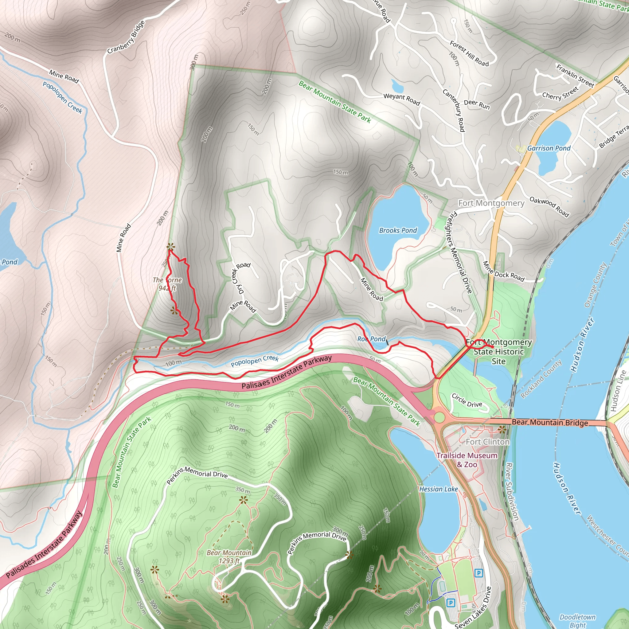 Popolopen Creek via 1777 W and 1779 Trail mobile static map