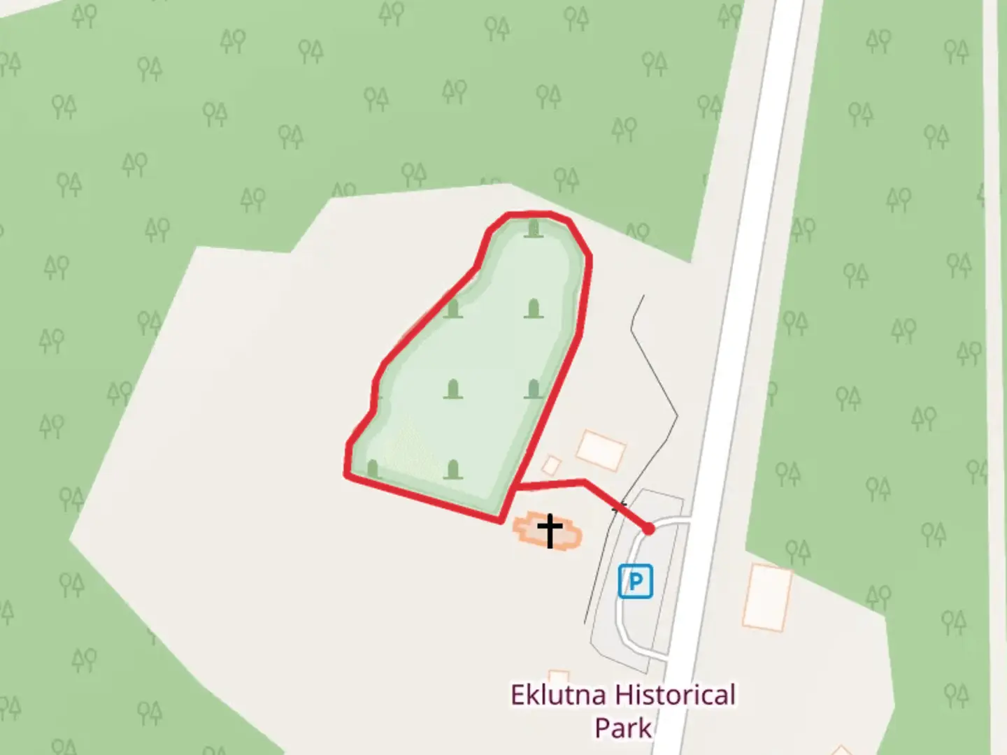 An image depicting the trail Eklutna Historical Park Loop and its surrounding area.