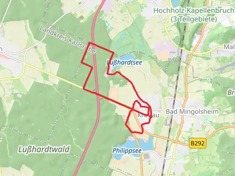 Lußhardtsee via St Laurentius Weg