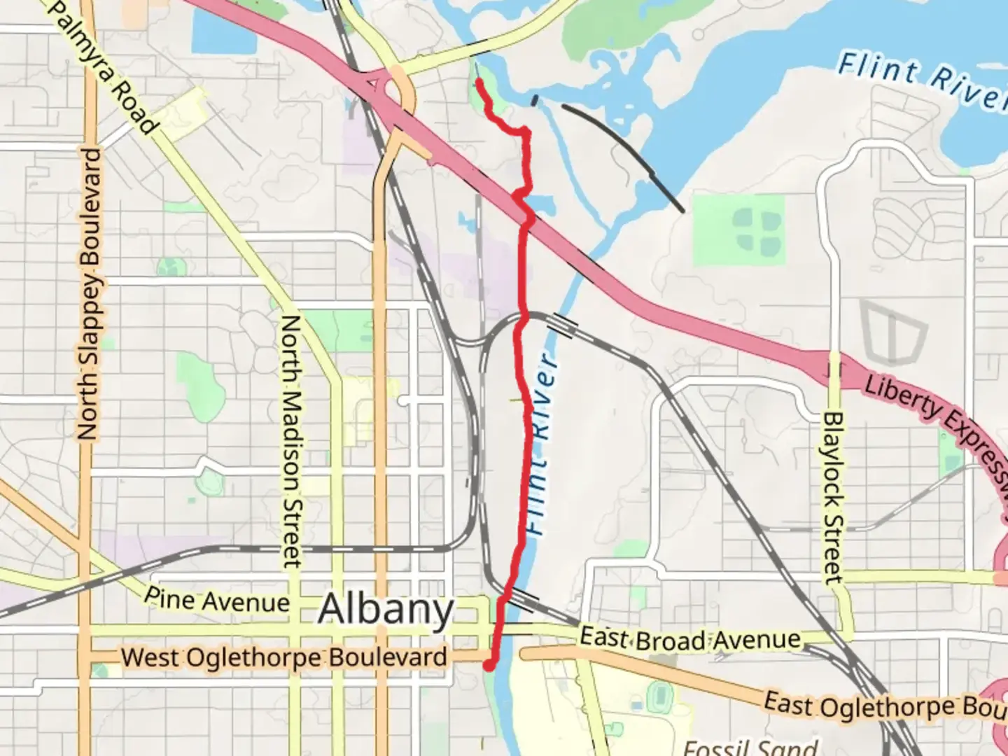 An image depicting the trail Riverfront Trail and its surrounding area.