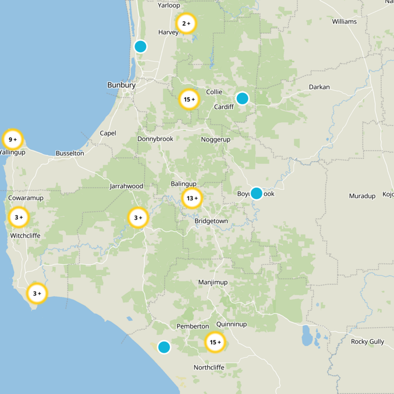 Bridgetown-Greenbushes Static Map