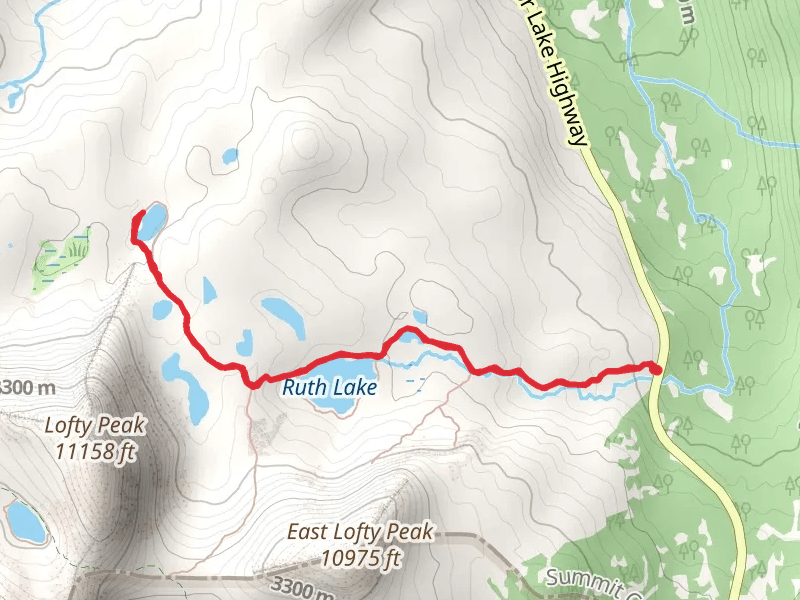 Jewel Lake via Ruth Lake Trail