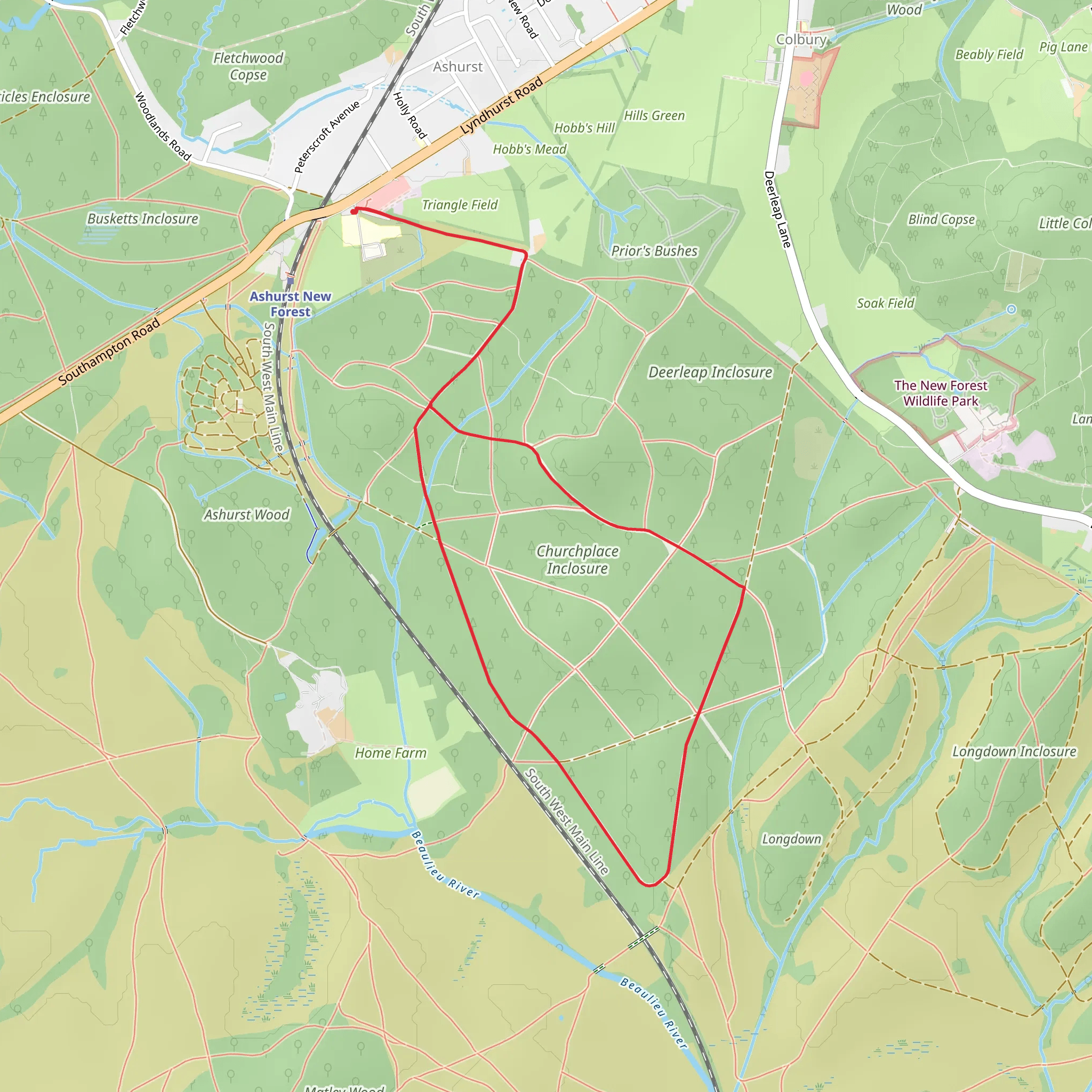 Churchplace Inclosure Loop mobile static map
