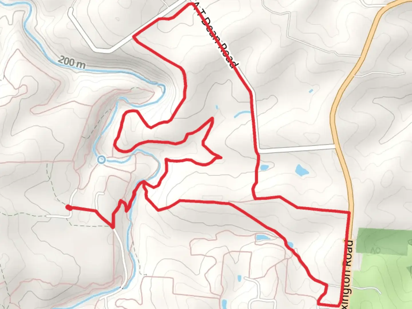 An image depicting the trail Tanyard Loop and its surrounding area.