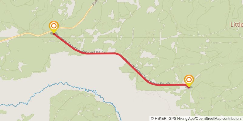 Oregon Timber Trail stage 16 Map