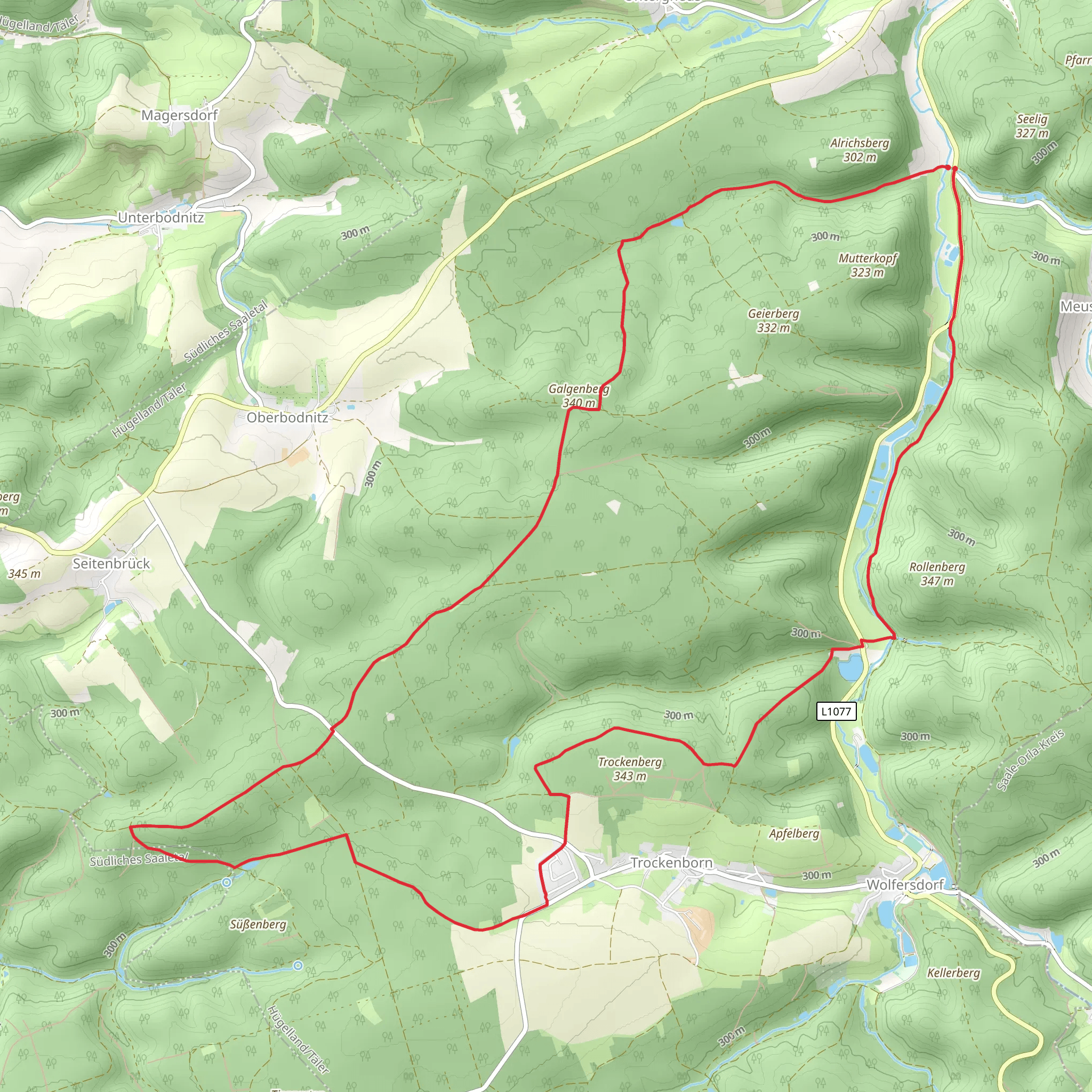 Galgenberg Loop mobile static map