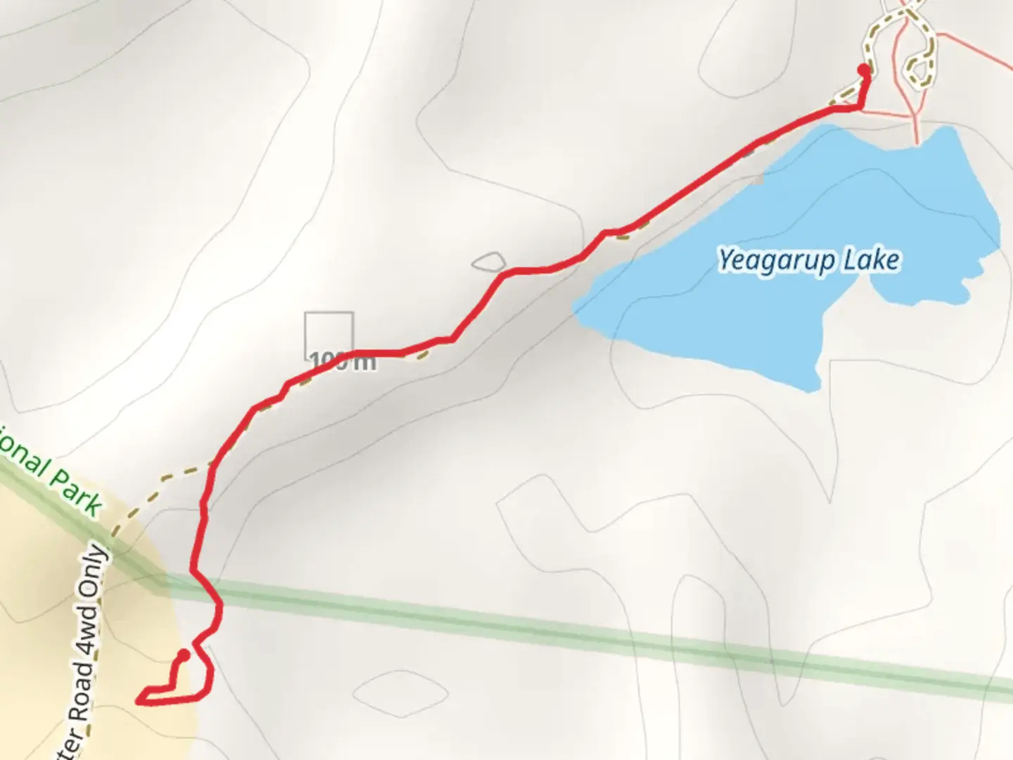 An image depicting the trail Yeagarup Sand Dunes Walk and its surrounding area.